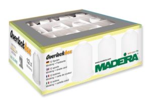 Набор ниток MADEIRA Overlockbox Aerolock 9х1200м, Aeroflock 3x1000м ч/б 9200